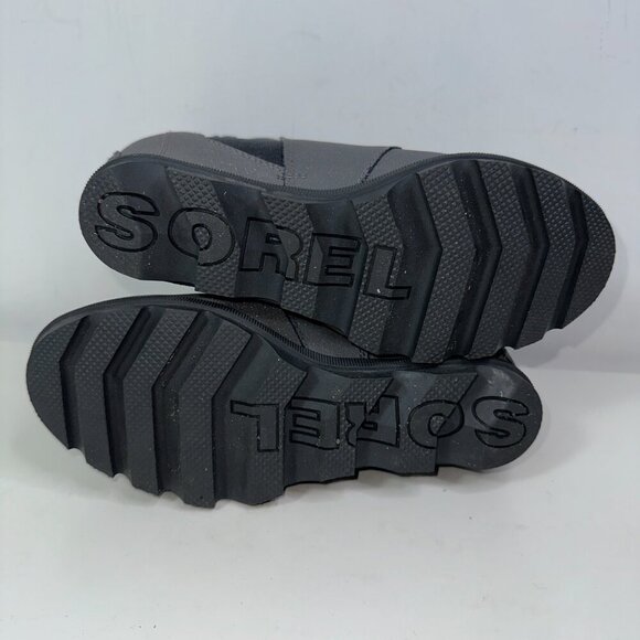 Sorel Joan Of Arctic Wedge II Chelsea Booties Size Youth 4 Quarry Gray - Picture 11 of 13